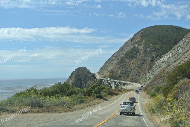 Transpacific Journey Pacific Big Sur Cliffs