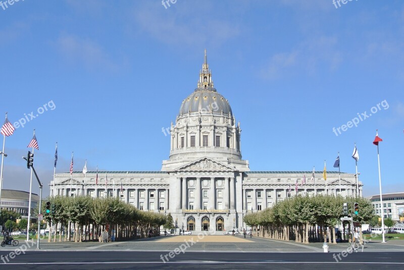 San Fransisco City Hall California Dome Usa