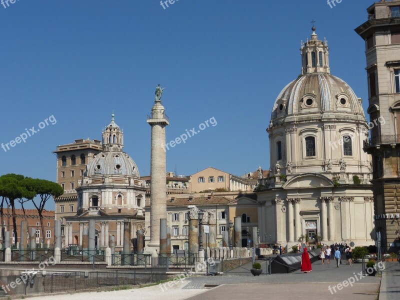 Rome Italy Church Forum Ruins