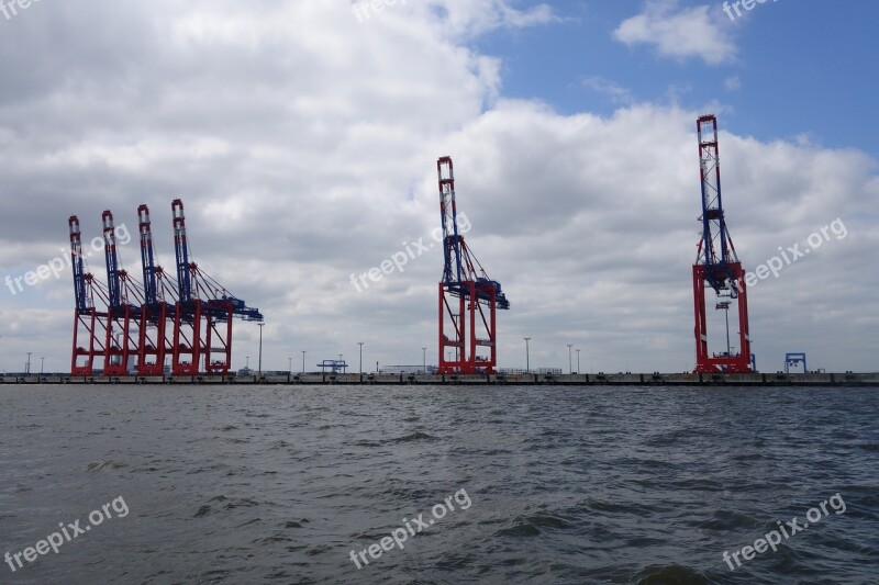 Port Port Facility Container Container Cranes Jadeweserport