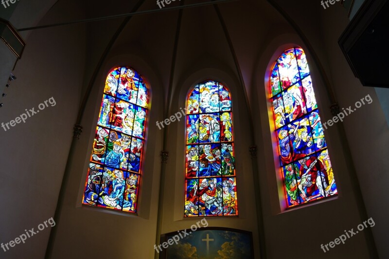 Church Altar Window Church Window Wilhelmshaven