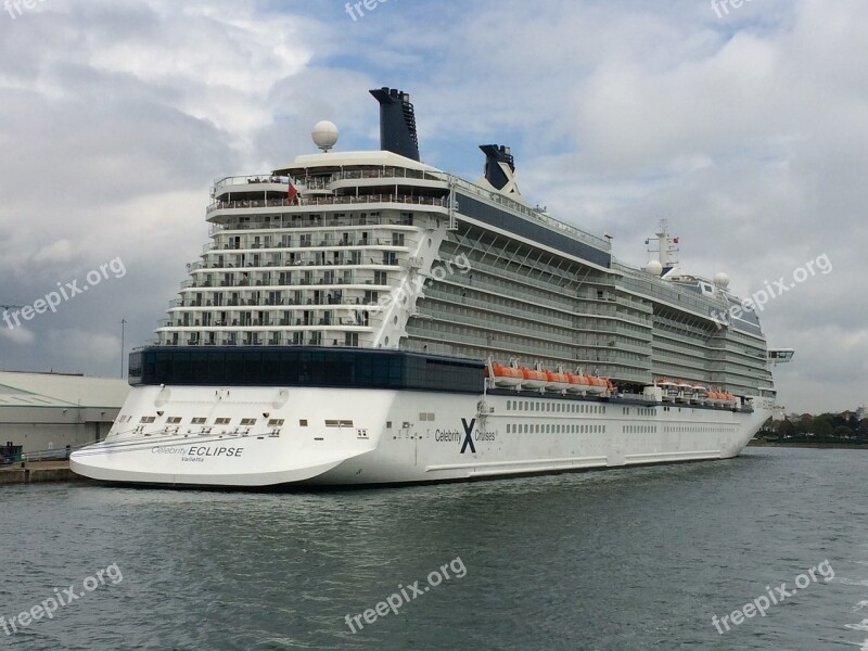 Celebrity Eclipse Cruise Liner Passenger Ship Free Photos