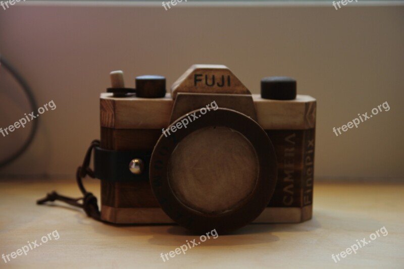 Camera Vintage Woodcarving Free Photos