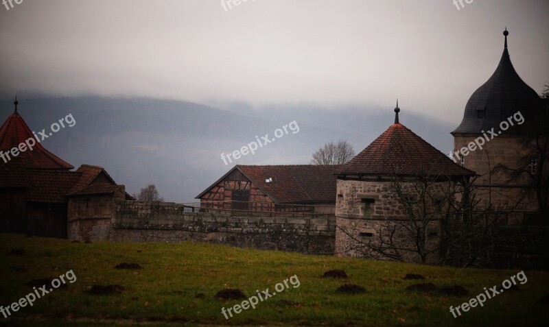 Fortress Rosenberg Kronach Upper Franconia Winter Free Photos