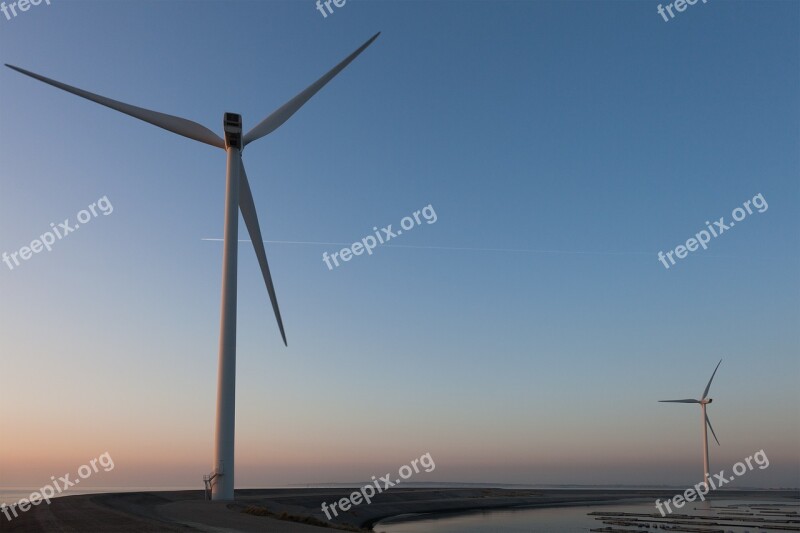 Windmills Wind Energy Netherlands Free Photos