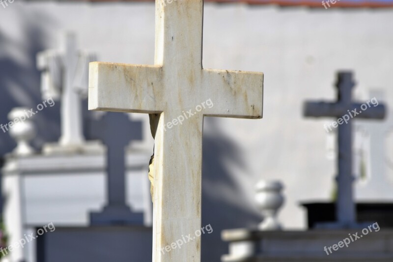 Cemetery Death Cruz Sculpture It Headstone