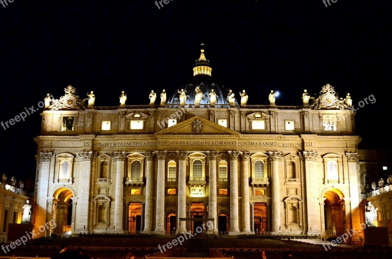 Rome San Pietro Vatican St Peter's Basilica Italy