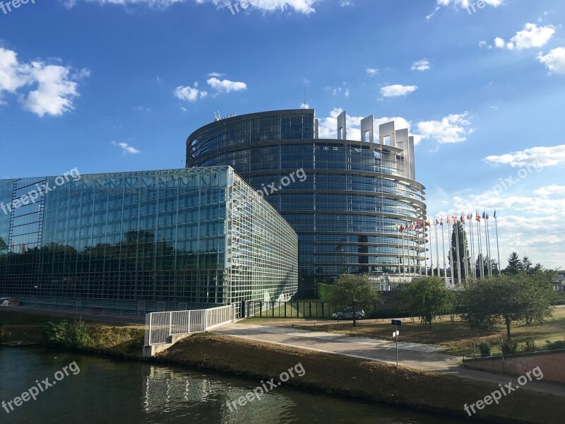 Parliament Strasbourg European Free Photos