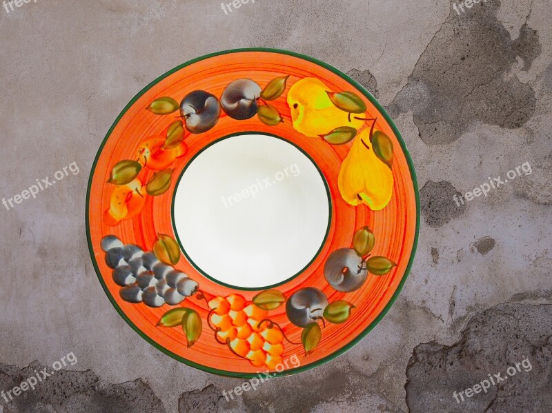 Dish Bowl Fruit Ingredient Plate