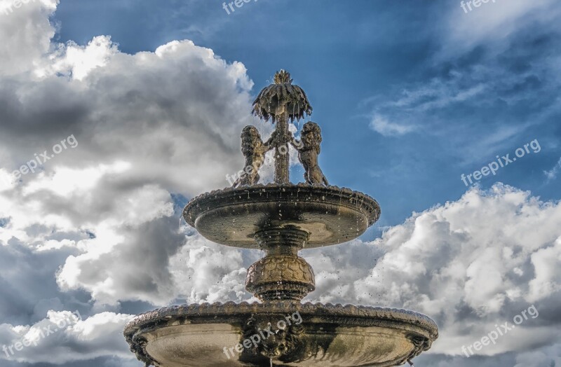 Fountain Water Bubble Wet Stone Basin