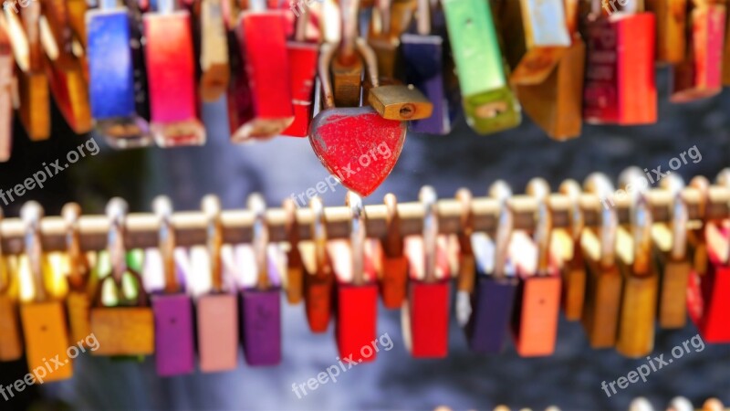 Padlock Castle Padlocks Love Locks Bridge