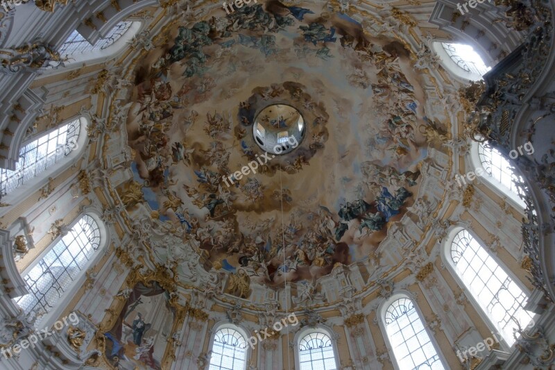 Monastery Ettal Baroque Church Dome