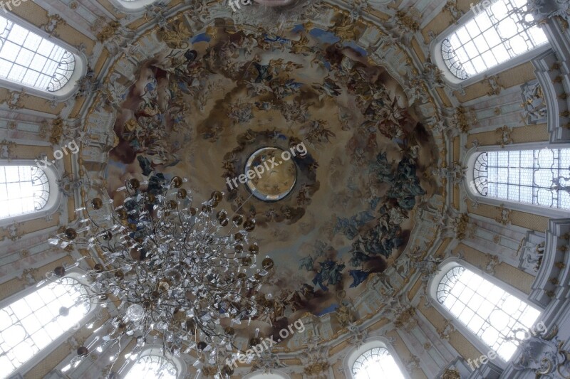 Monastery Ettal Baroque Church Dome