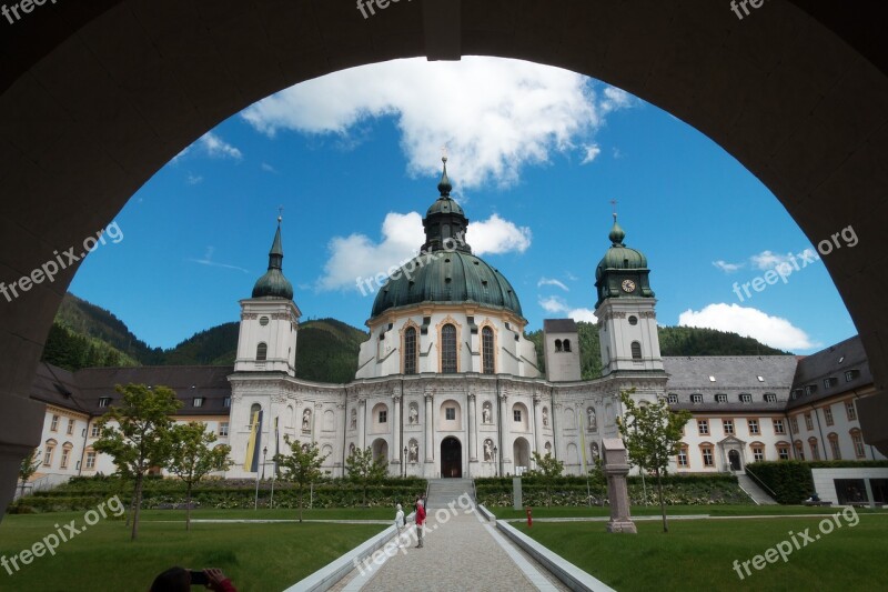 Monastery Ettal Baroque Church Dome