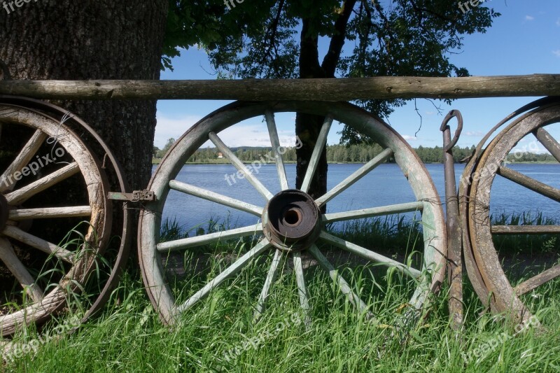 Wheel Wooden Wheel Wagon Wheel Old Wood