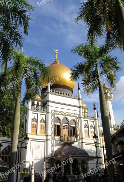 Singapore Sultan Mosque Muslim Heritage Free Photos