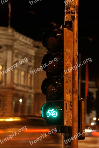 City Night Traffic Lights Traffic Light