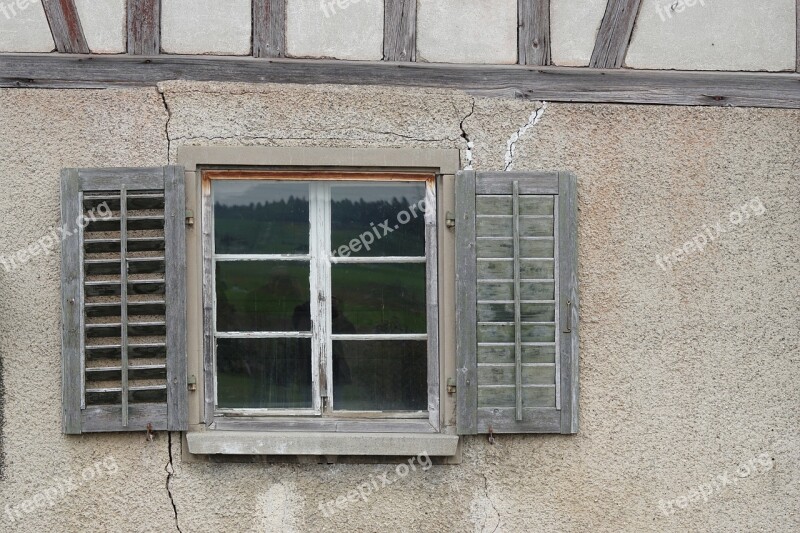 Abandoned Place Truss Timber Framed House Farmhouse Break Up