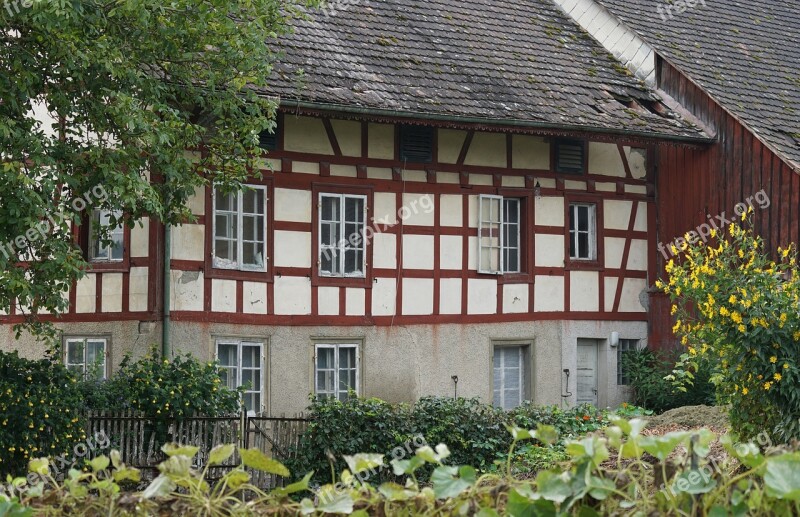 Abandoned Place Truss Timber Framed House Farmhouse Break Up