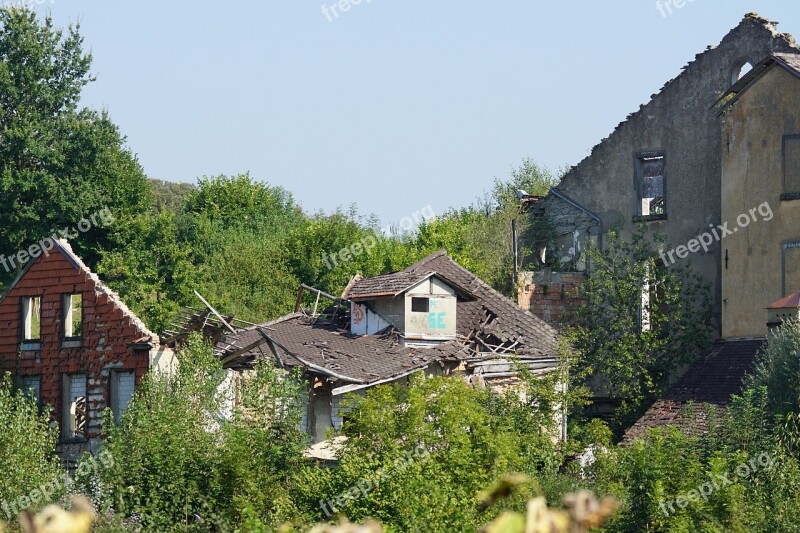 Abandoned Place Spinning Ruin Decay Factory Building