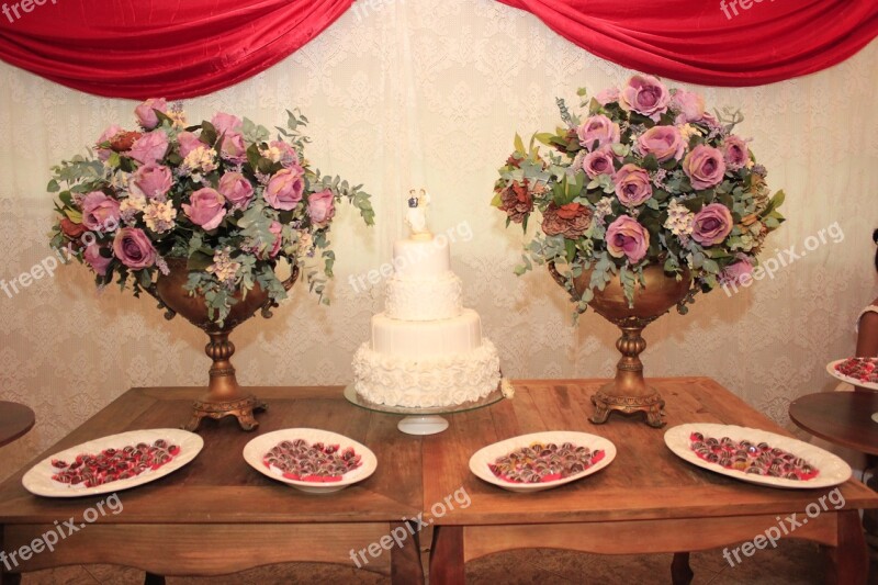 Ornamentation Table Party Marriage Cake