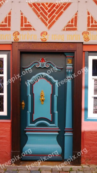 Door Input Old Door Wood House Entrance