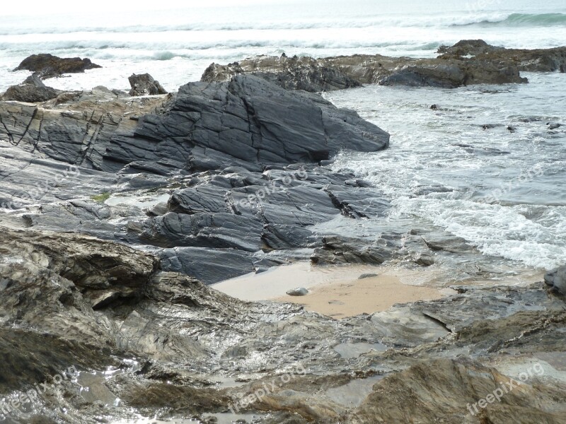 Coast Portugal Slate Free Photos