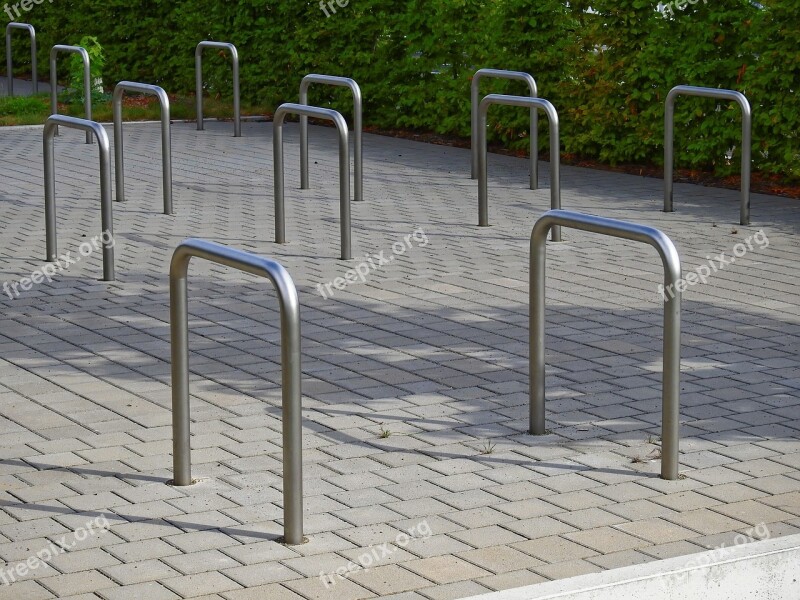 Parking Bike Park Place Radparkplatz Tube Stainless Steel