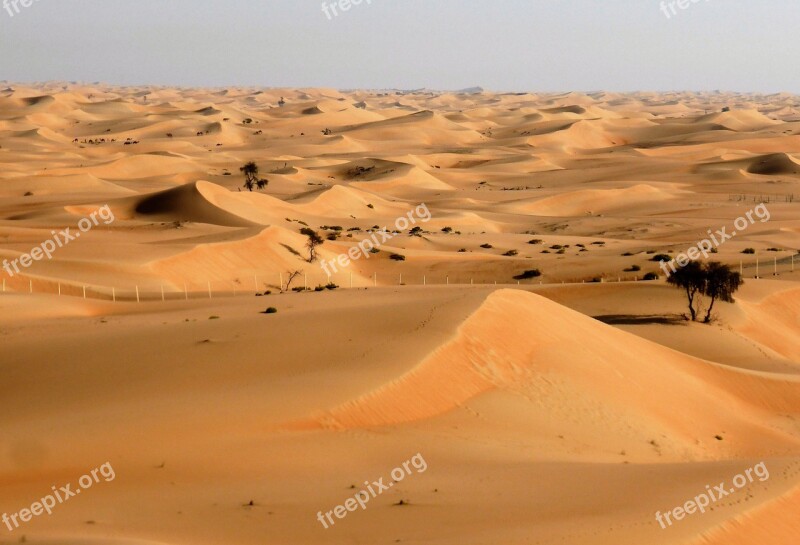 Desert Landscape Drought Sand Emirates