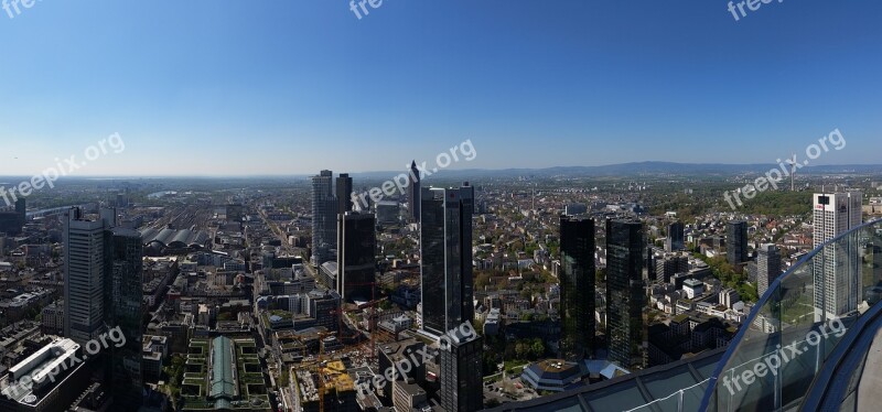 Frankfurt Frankfurt Am Main Germany Maintower Panorama Messeturm