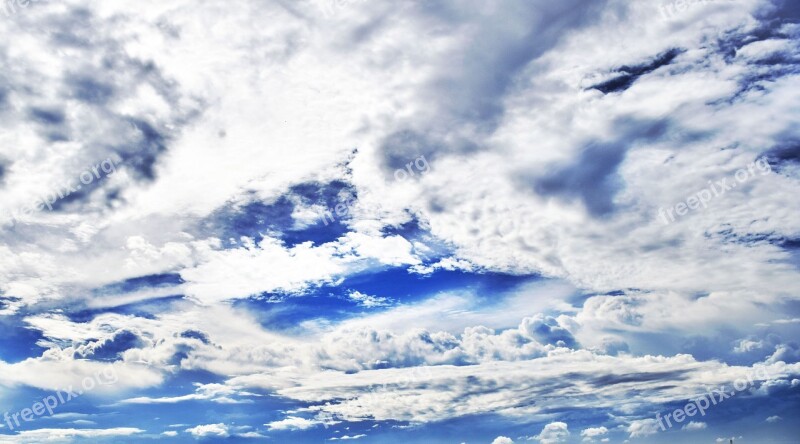 Sky Blue Cloud Skyscape Landscape