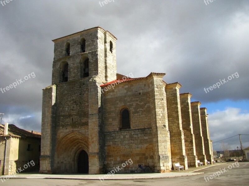 Church Burgos Middle Ages Spain Villadiego