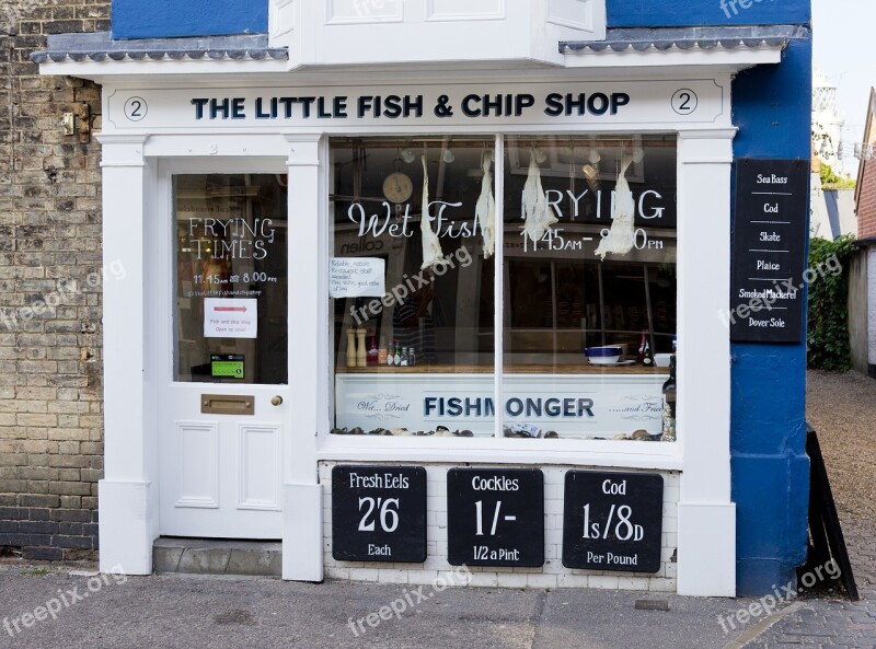 Old Fashioned Fishmonger Pre-decimal Prices Southwold Suffolk