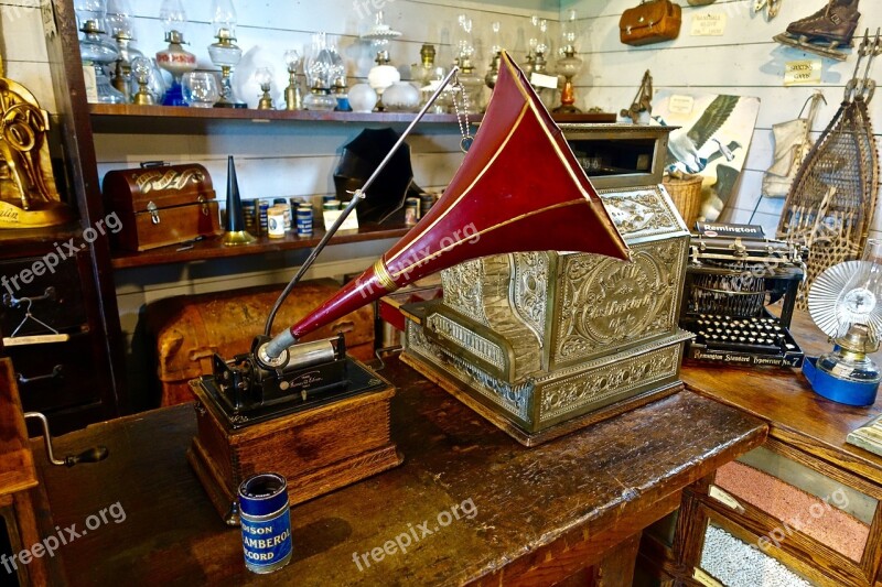 Phonograph Vintage Gramophone Music Antique