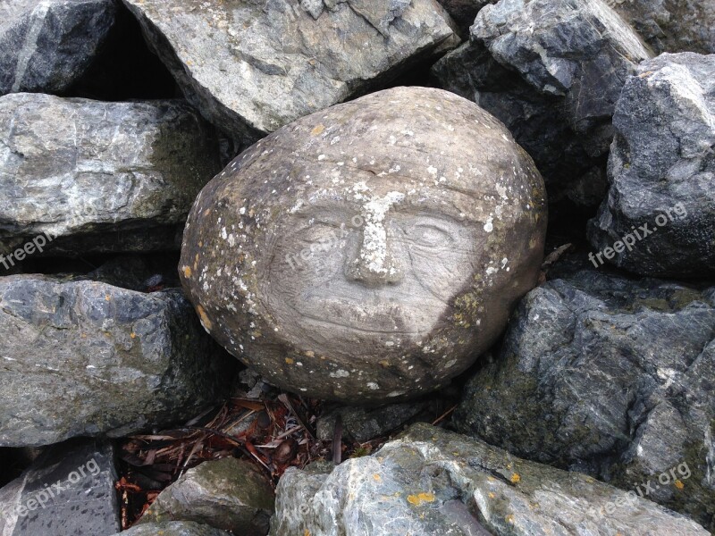 Stone British Columbia Canada Landscape North