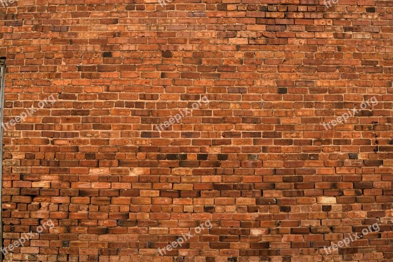 Red Brick Wall Background Backdrop Brick