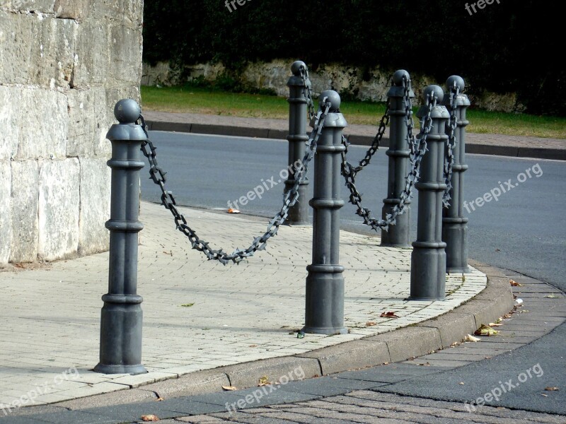 Pavement Walk Road Barrier Security