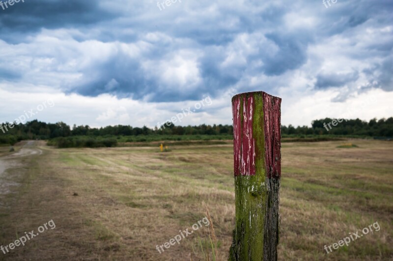 Heide Migratory Character Clouds Sky Hiking