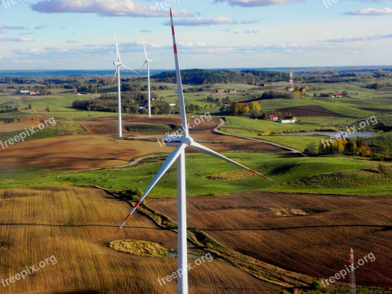 Science Technology The Windmills Green Energy Free Photos