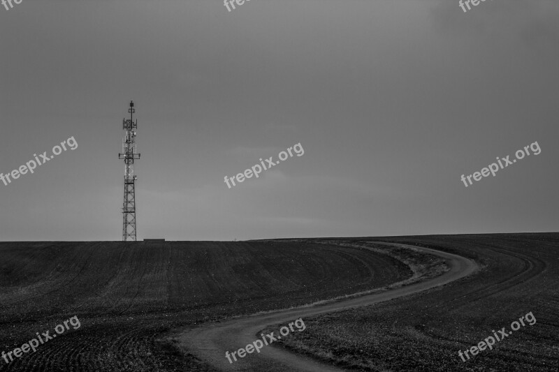 Transmitter Krnov Hill Path Twilight