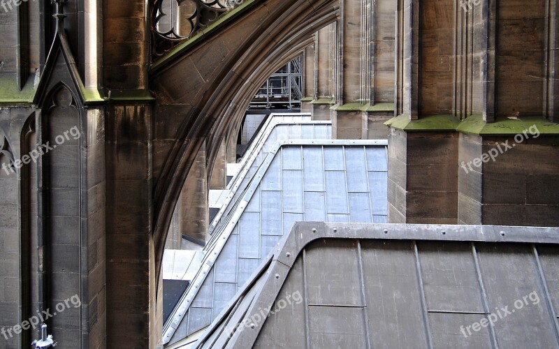 Gothic Cologne Dom Side Window Pillar