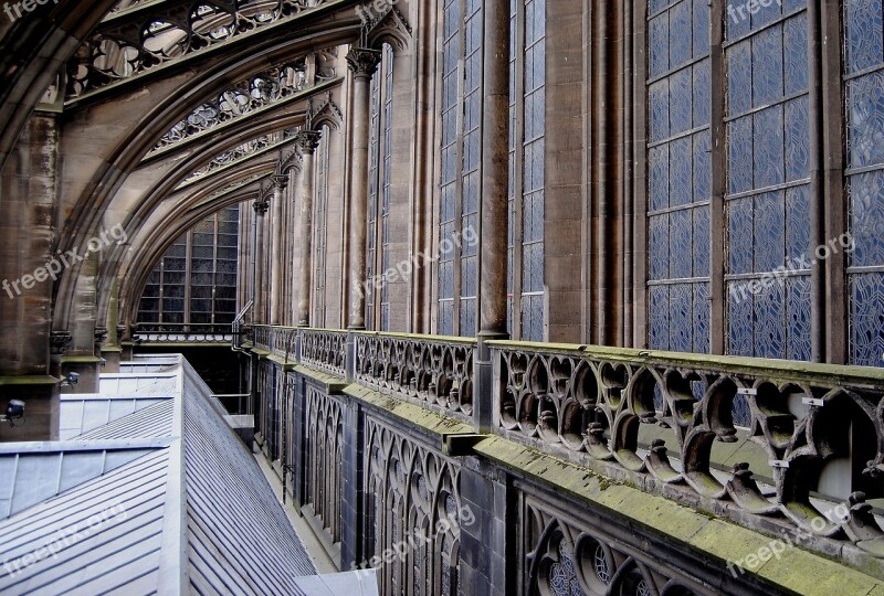 Gothic Cologne Dom Side Window Pillar