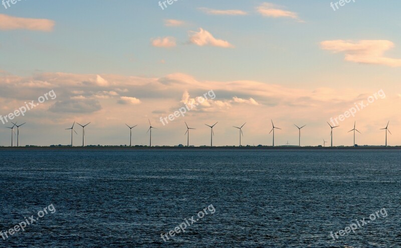 Windräder Wind Energy Wind Park Offshore Power Generation