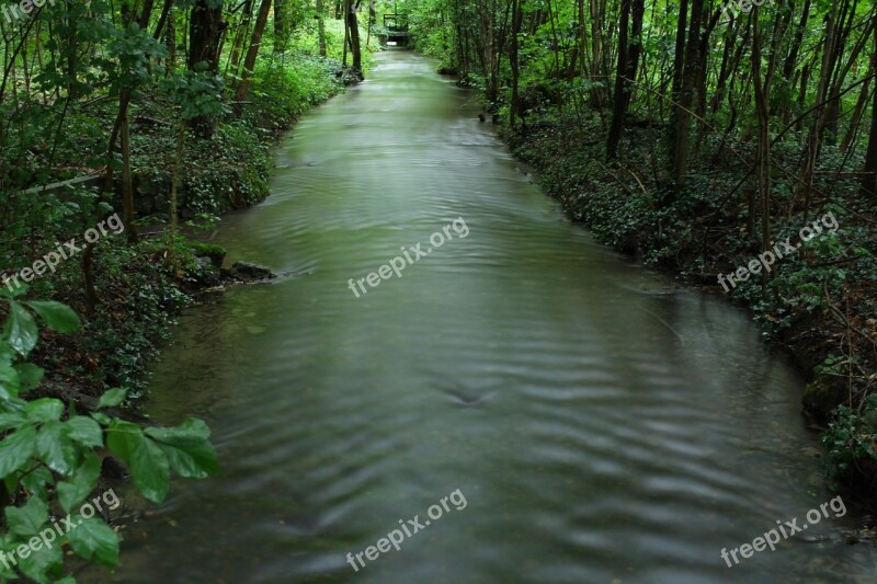 Bach Forest Water Long Exposure Landscape