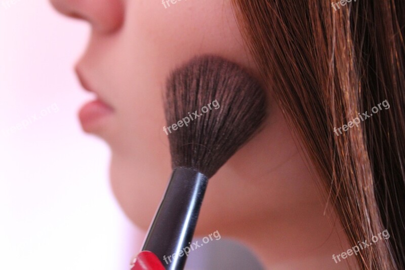 Brush Make Up Makeup Make-up Woman