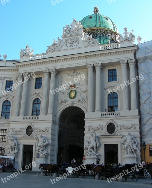 Vienna Michaelertor Dome Baroque Building Austria