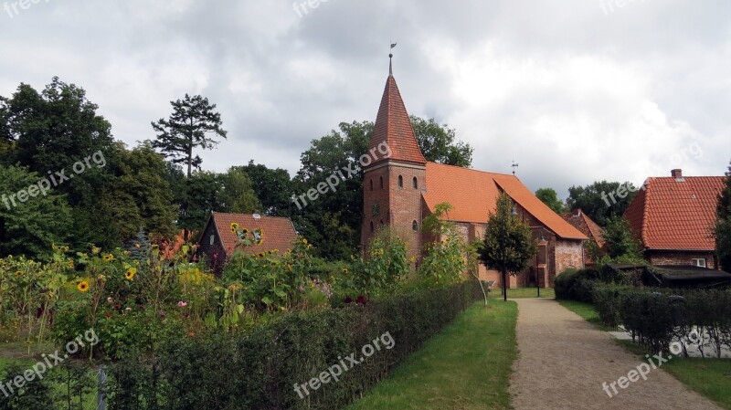 Brick Buildings Brick Radtour Lung Church Romantic Truss