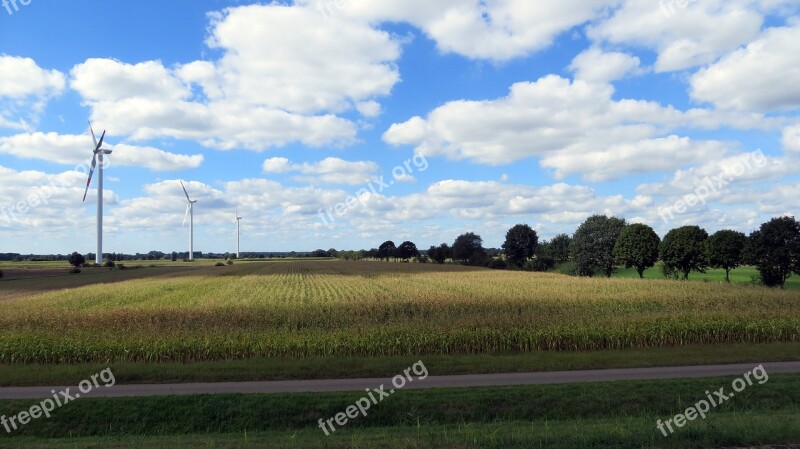 Landscape Cycle Paths Cyclists Idyllic Bike