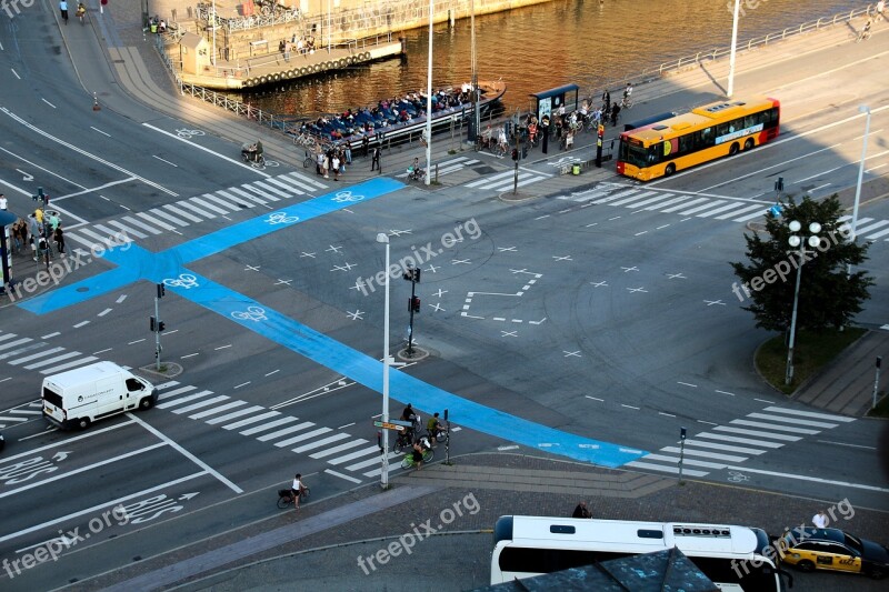 Junction Traffic Crosswalk Auto Right Of Way