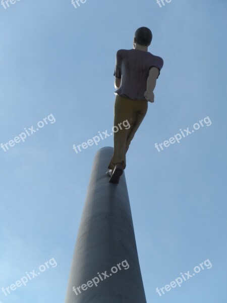 Man Walking To The Sky Heaven Help Us Artwork Documenta Ix Kassel